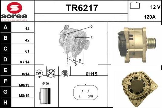 Sera TR6217 - Генератор vvparts.bg