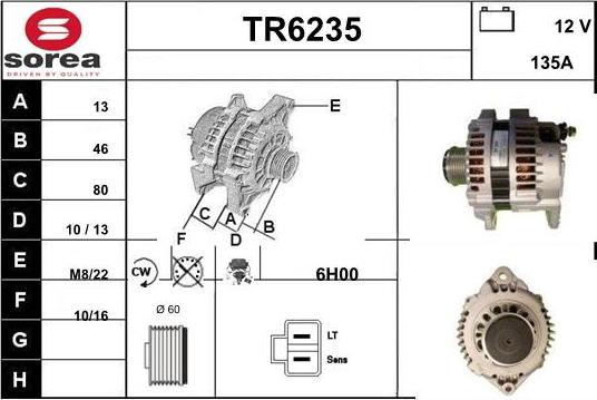 Sera TR6235 - Генератор vvparts.bg