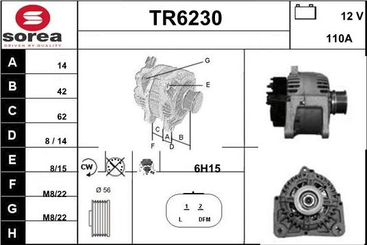 Sera TR6230 - Генератор vvparts.bg