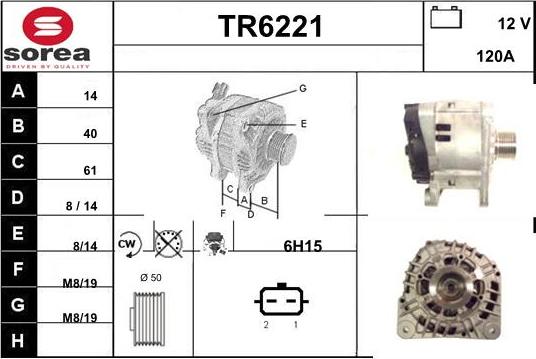 Sera TR6221 - Генератор vvparts.bg