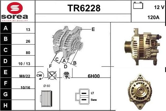 Sera TR6228 - Генератор vvparts.bg