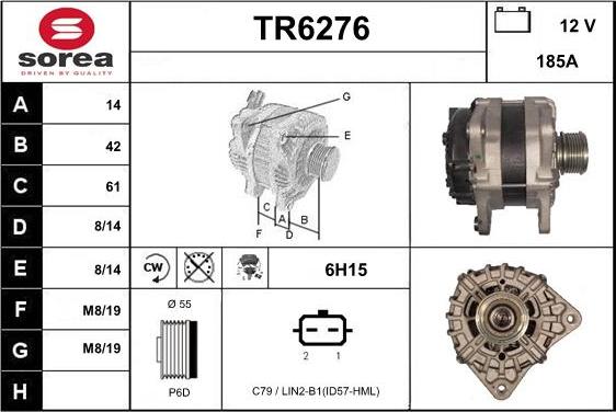 Sera TR6276 - Генератор vvparts.bg