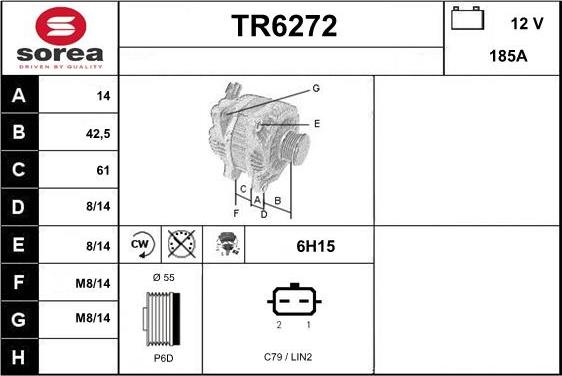 Sera TR6272 - Генератор vvparts.bg