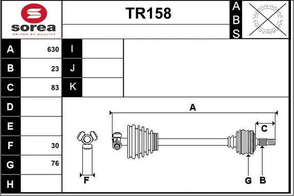 Sera TR158 - Полуоска vvparts.bg