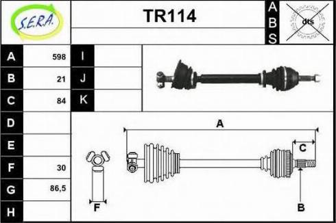 Sera TR114 - Полуоска vvparts.bg