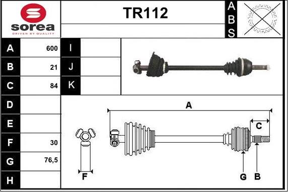 Sera TR112 - Полуоска vvparts.bg