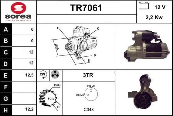 Sera TR7061 - Стартер vvparts.bg