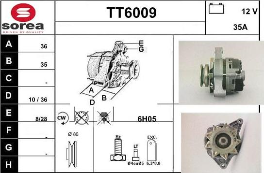 Sera TT6009 - Генератор vvparts.bg