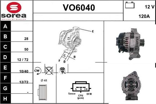 Sera VO6040 - Генератор vvparts.bg