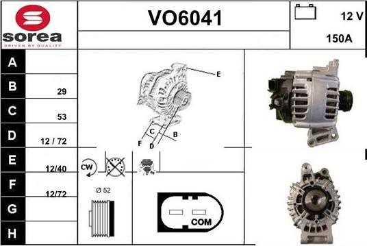 Sera VO6041 - Генератор vvparts.bg