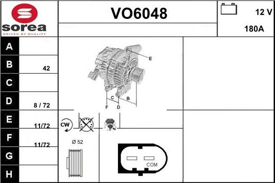 Sera VO6048 - Генератор vvparts.bg