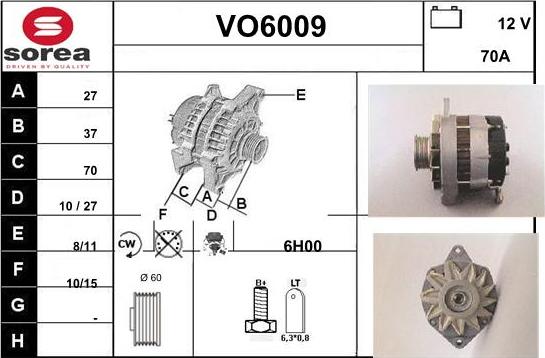 Sera VO6009 - Генератор vvparts.bg