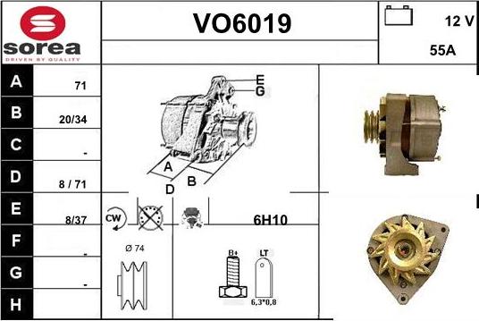 Sera VO6019 - Генератор vvparts.bg