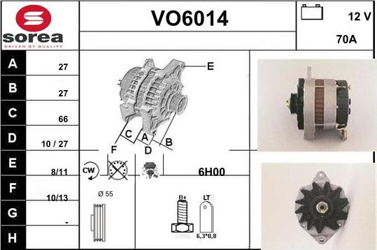 Sera VO6014 - Генератор vvparts.bg