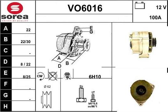 Sera VO6016 - Генератор vvparts.bg