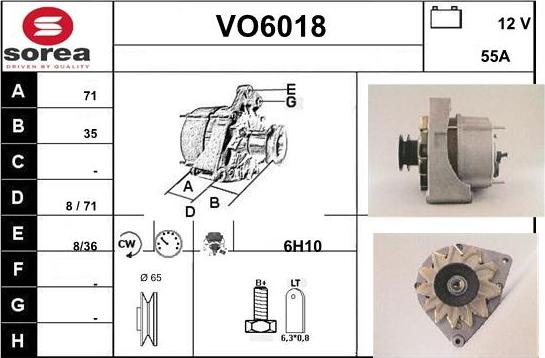 Sera VO6018 - Генератор vvparts.bg