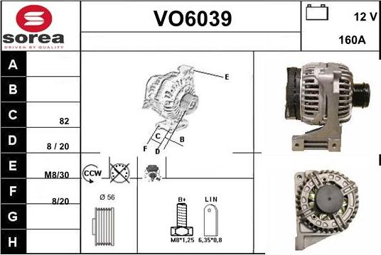 Sera VO6039 - Генератор vvparts.bg