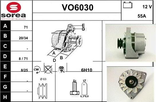 Sera VO6030 - Генератор vvparts.bg