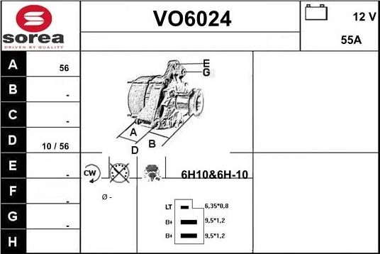 Sera VO6024 - Генератор vvparts.bg