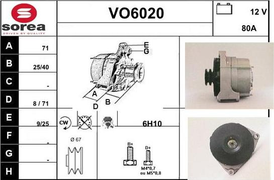 Sera VO6020 - Генератор vvparts.bg