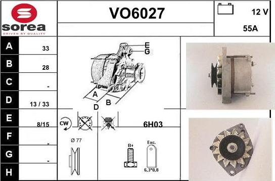 Sera VO6027 - Генератор vvparts.bg