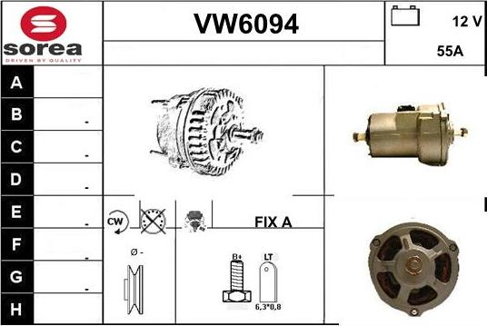 Sera VW6094 - Генератор vvparts.bg