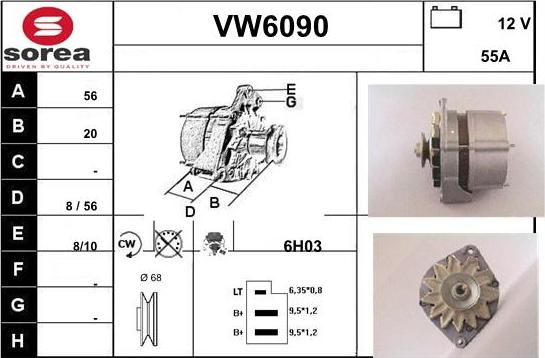 Sera VW6090 - Генератор vvparts.bg