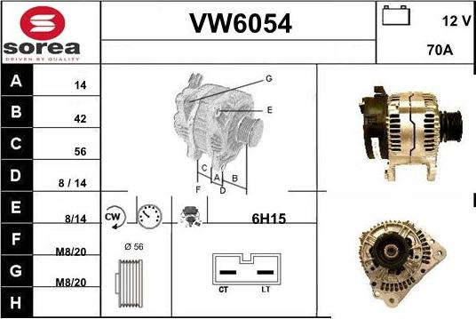 Sera VW6054 - Генератор vvparts.bg