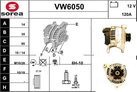 Sera VW6050 - Генератор vvparts.bg