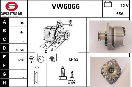 Sera VW6066 - Генератор vvparts.bg