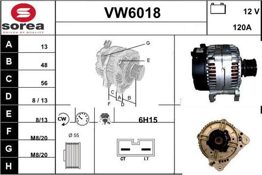 Sera VW6018 - Генератор vvparts.bg
