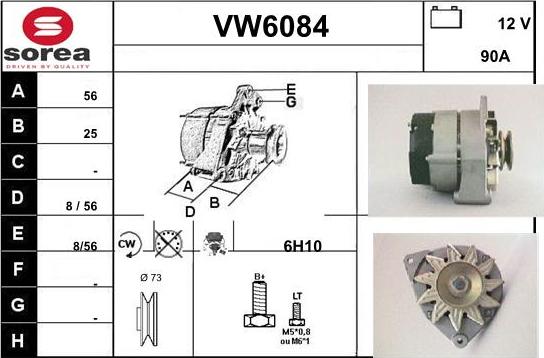 Sera VW6084 - Генератор vvparts.bg