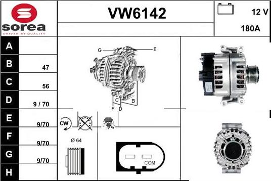 Sera VW6142 - Генератор vvparts.bg