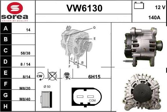 Sera VW6130 - Генератор vvparts.bg