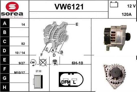 Sera VW6121 - Генератор vvparts.bg