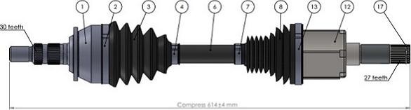 Sercore 221819 - Полуоска vvparts.bg