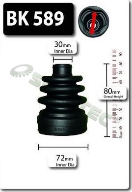 Shaftec BK589 - Маншон, полуоска vvparts.bg