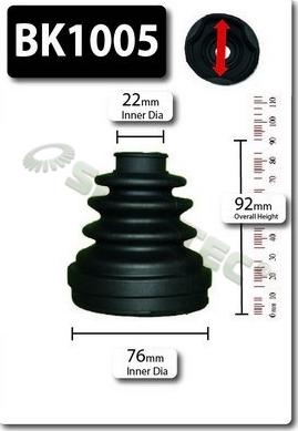 Shaftec BK1005 - Маншон, полуоска vvparts.bg