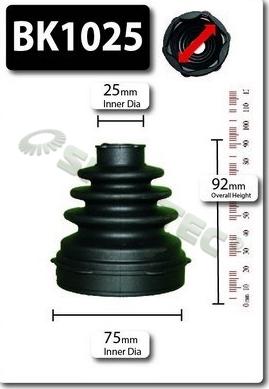 Shaftec BK1025 - Маншон, полуоска vvparts.bg