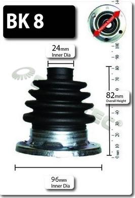 Shaftec BK8 - Маншон, полуоска vvparts.bg