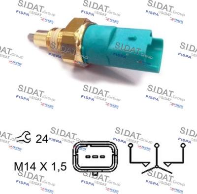 Sidat 3.234200A2 - Включвател, светлини за движение на заден ход vvparts.bg