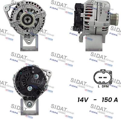 Sidat A12BH0908A2 - Генератор vvparts.bg