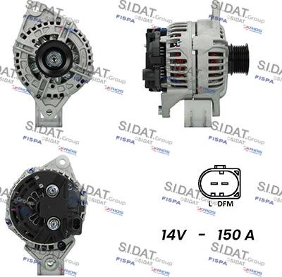 Sidat A12BH0918A2 - Генератор vvparts.bg