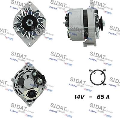 Sidat A12BH0455A2 - Генератор vvparts.bg