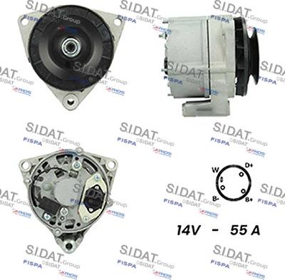 Sidat A12BH0409A2 - Генератор vvparts.bg