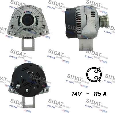 Sidat A12BH0431A2 - Генератор vvparts.bg