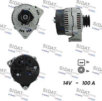 Sidat A12BH0438A2 - Генератор vvparts.bg