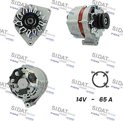 Sidat A12BH0598A2 - Генератор vvparts.bg