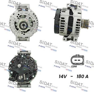 Sidat A12BH0560AS - Генератор vvparts.bg