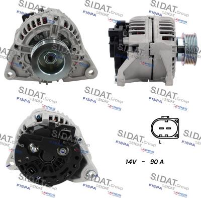 Sidat A12BH0580A2 - Генератор vvparts.bg